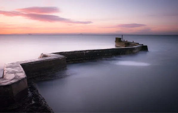 Sea, landscape, morning