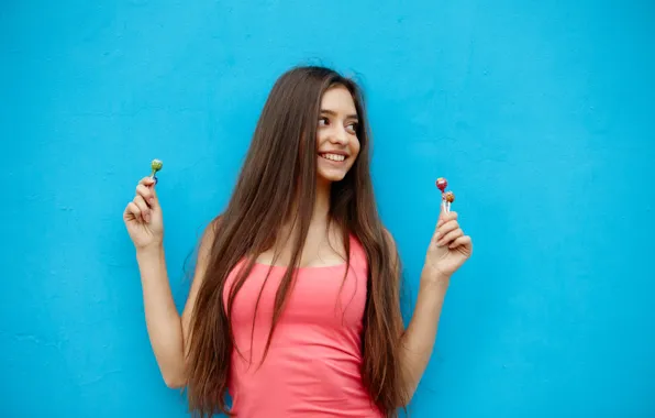 Face, smile, wall, sweets, Darina