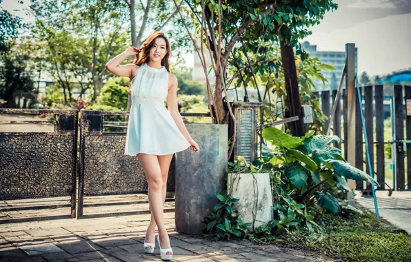 Picture girl, dress, beauty
