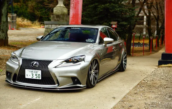 Picture Lexus, wheels, tuning, vossen, IS 350, frontside