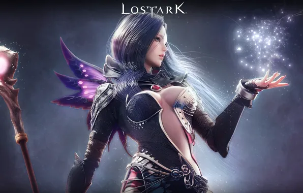 Girl, background, the game, Lost Ark