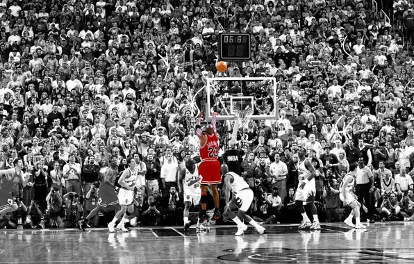 Picture basketball, nba, 5.2 sec shot, Chicago vs. Utah, jordan, finals, 1998, michael jordan