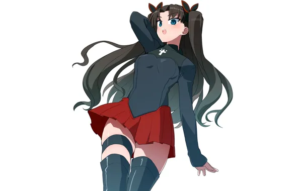 Girl, sexy, thighhighs, long hair, dress, anime, beautiful, pretty