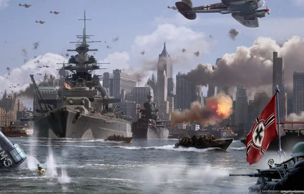 The city, War, Ships