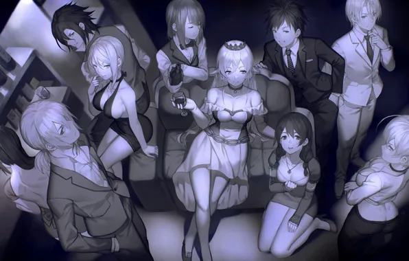 Picture Mito Ikumi, Nakiri Alice, The Erina Nakir, anime, cook, yykuaixian, Tadokoro Megumi, guy