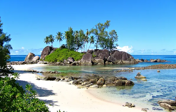 Picture nature, the ocean, stay, relax, Seychelles, exotic, Seychelles, Anse l Islette