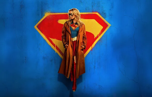 Picture the film, figure, poster, Supergirl, Supergirl, Kara Zor-El, Millie Alcock, Milly Alcock