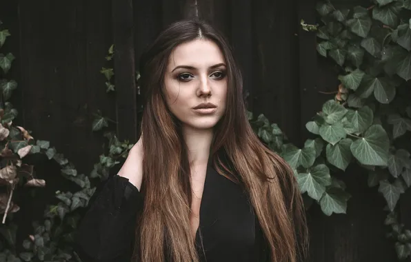 Eyes, look, girl, face, hair, lips