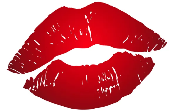 Picture white, red, background, lips, red, white, lips, fon