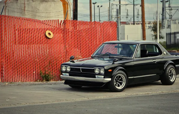 Auto, Black, Machine, Nissan, Nissan, Car, 2000, Skyline