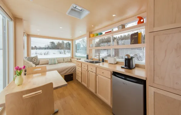 Interior, trailer, Vista Tiny House