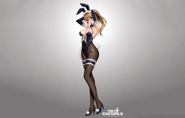 Girl, sexy, cleavage, long hair, boobs, anime, beautiful, pretty