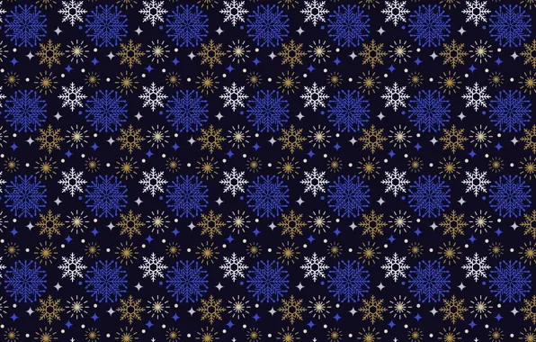 Snowflakes, background, Christmas, New year, christmas, background, pattern, merry