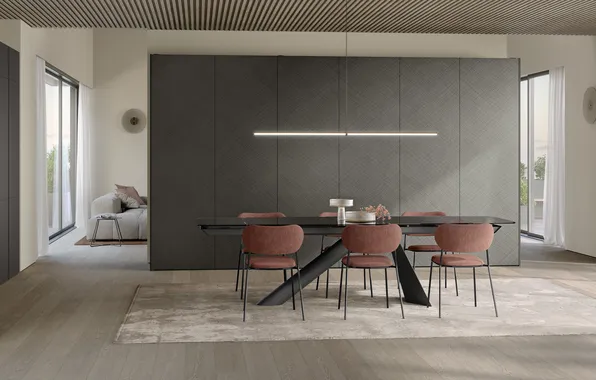 Style, Villa, interior, Italy, dining room, dining area, Italian design, Fano Kitchen