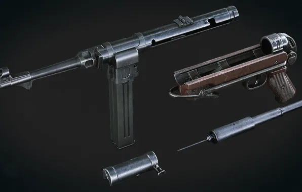 Picture Germany, the gun, MP 40, Spark stores