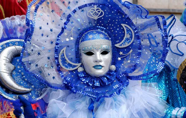 Picture The carnival of Venice, mask, Mardi Gras, Italy