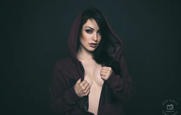 Chest, look, sexy, background, model, body, hands, makeup