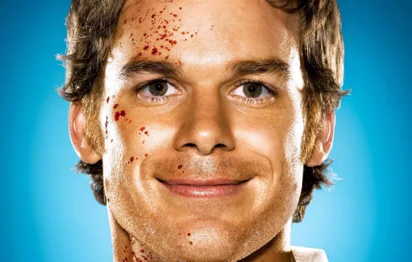 Picture eyes, blood, Dexter, Dexter
