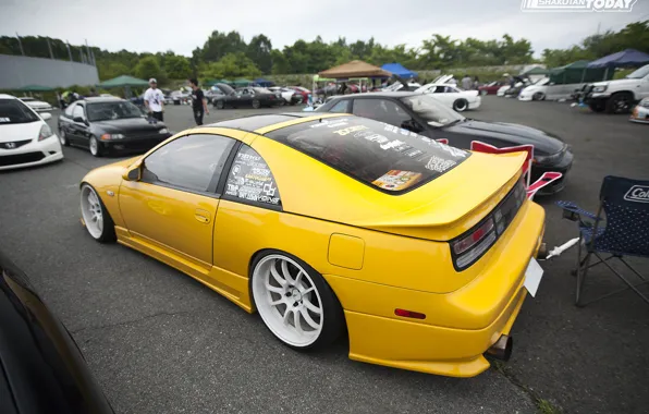 Nissan, Japan, Car, Nissan, tuning, Yellow, 300zx, nissan Fairlady Z32