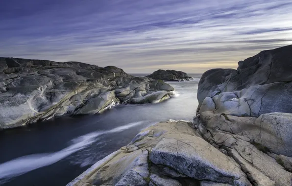 Sea, stones, rocks, coast, Norway, Norway, Tjøme