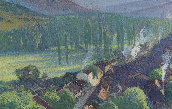 Landscape, picture, Henri-Jean Guillaume Martin, Henri Matrin, Labastide-du-Vert. Valley Lo