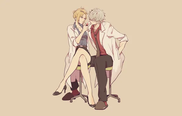 Girl, Dr., guy, Bathrobe, Gintama, Gintama, Гинтоки You Want
