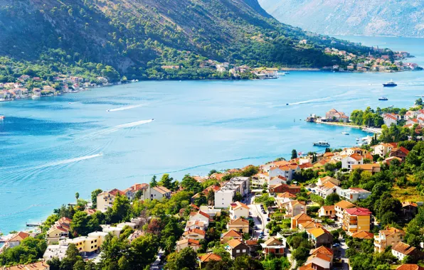 Home, The city, Bay, Ships, Montenegro, Kotor, The Boka Kotorska
