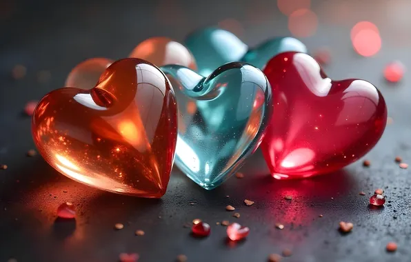 Light, love, holiday, heart, Shine, heart, transparent, hearts
