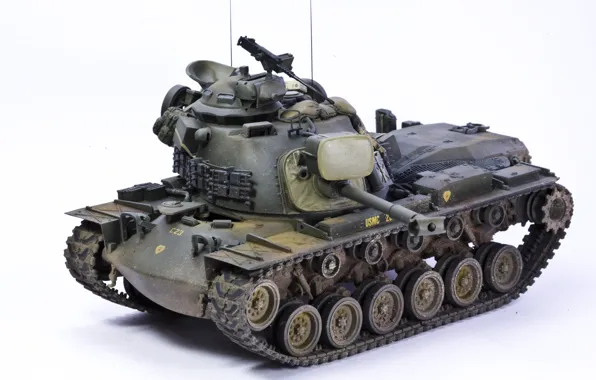 Picture toy, medium tank, model, М48А3, Patton III