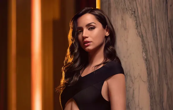 Picture look, girl, light, makeup, dress, brunette, beauty, Ana de Armas