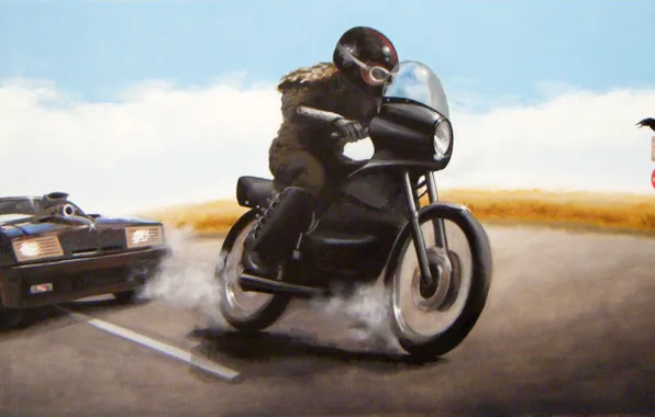 Auto, Ford, Motorcycle, Car, Car, Art, Auto, Moto