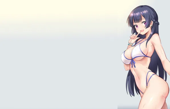 Kawaii, sexy, ass, wet, Anime, girls, nipples, boobs