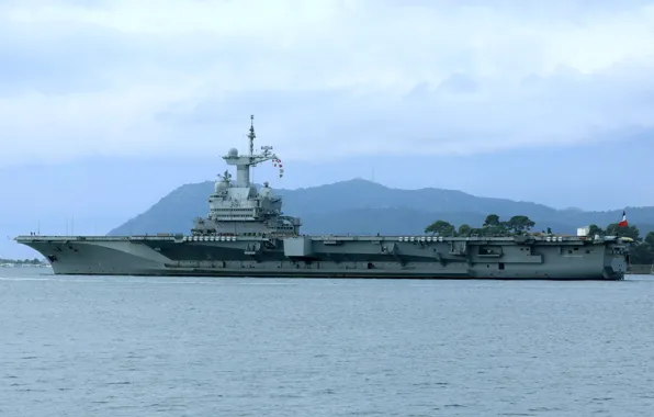 The carrier, Charles de Gaulle, French Navy, Toulon