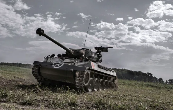 Field, the sky, Hellcat, tank fighter, &ampquot;witch&ampquot;, M18