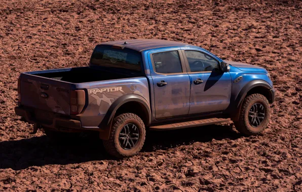 Picture blue, Ford, shadow, Raptor, pickup, 2018, Ranger