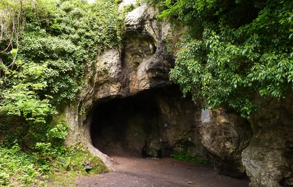 Mountains, nature, cave