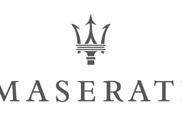White, grey, logo, logo, white, maserati, Maserati, gray