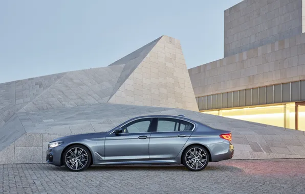 The sky, light, grey, the building, BMW, Parking, profile, architecture