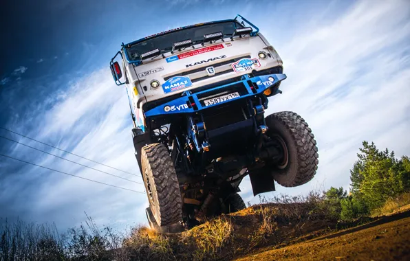 Picture The sky, Sport, Speed, Truck, Race, Master, Russia, Kamaz