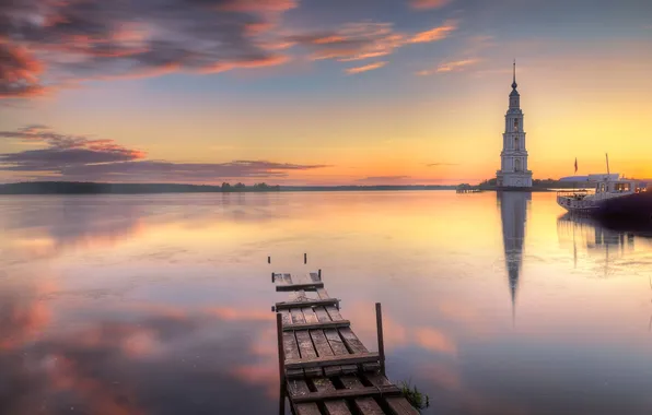 The bell tower, Eduard Gordeev, Kalyazin