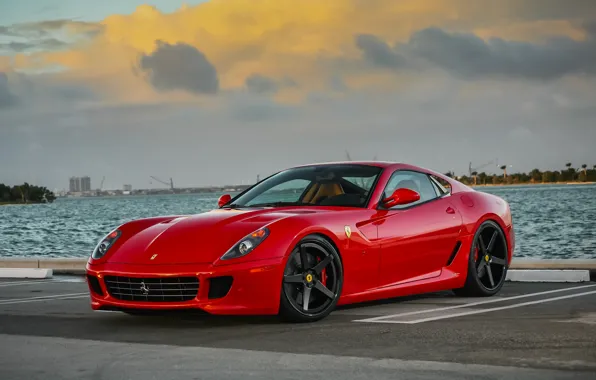 Picture red, Ferrari, 599, GTB