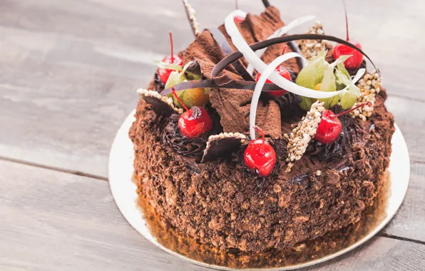 Decoration, chocolate, cake, cream