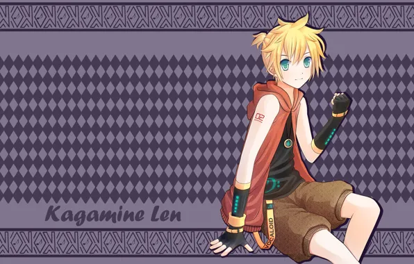 Background, anime, Vocaloid, Vocaloid, Len