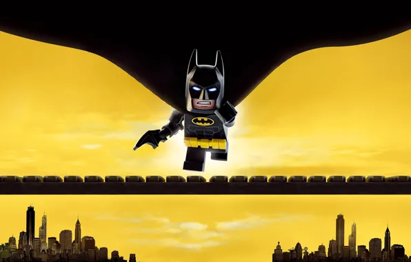 City, cinema, wallpaper, Batman, yellow, man, movie, toys
