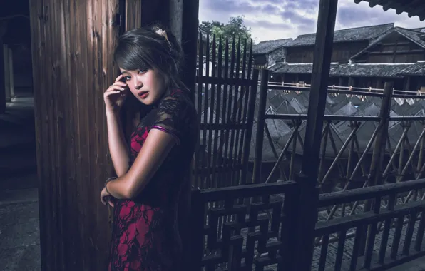 Picture look, model, Asian