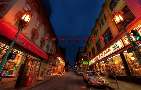 Picture machine, street, Chinatown