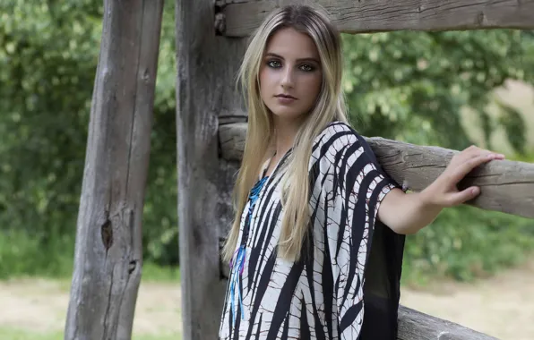 Picture summer, girl, nature, blonde, long hair