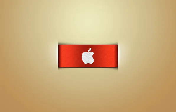 Background, apple, fabric, logo, red, brand