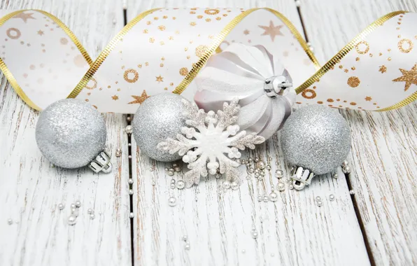 Decoration, balls, New Year, Christmas, tape, christmas, balls, merry