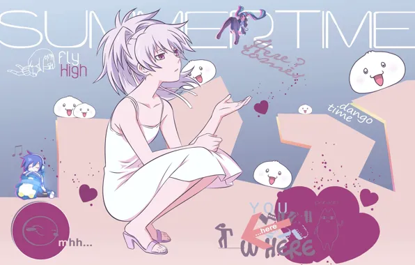 Hatsune Miku, Vocaloid, Vocaloid, darker than black, Yin, Yin